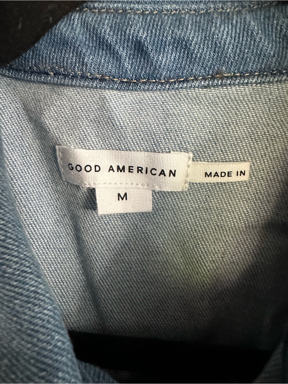 Good American Fit For Success Denim Jumpsuit Medium NWT Light Wash $199 - Picture 5 of 9